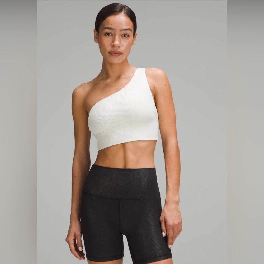 Lululemon Align Asymmetrical Ribbed Bra *Light Support C/D Cup Shine